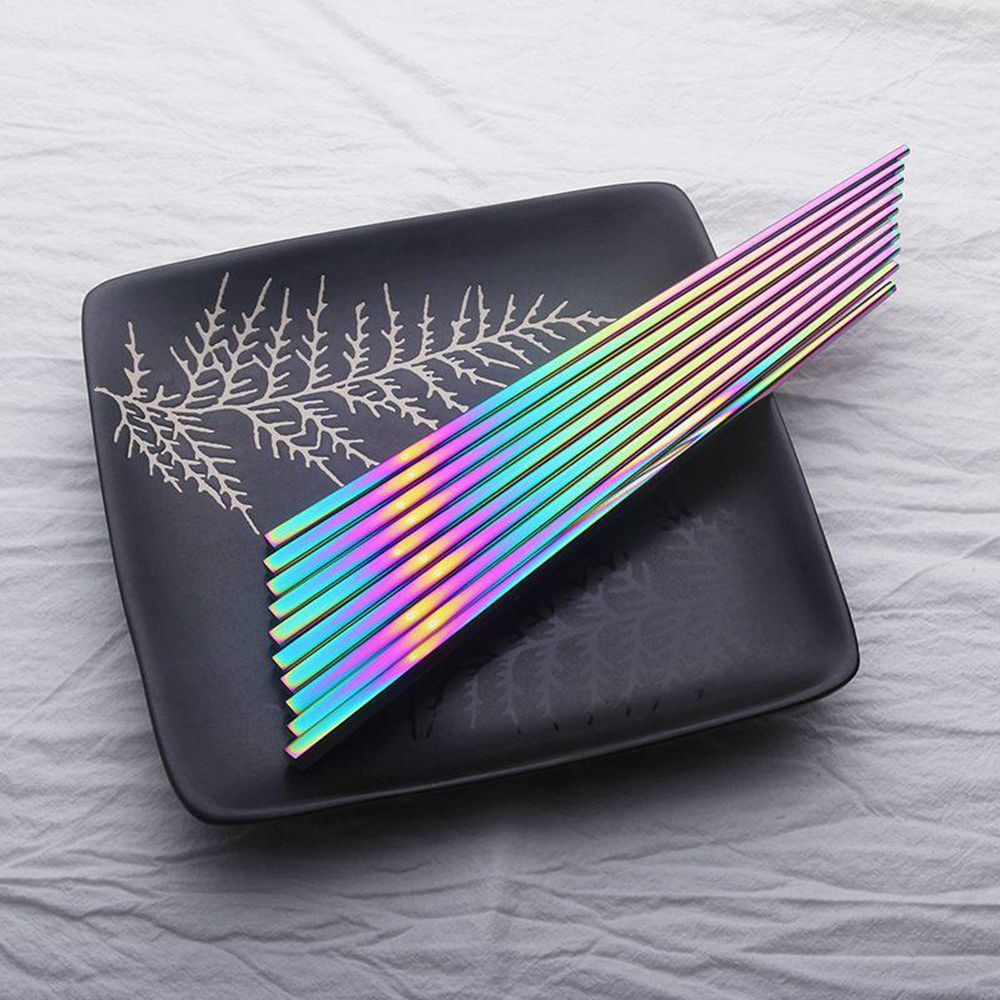Stainless Steel Rainbow Chopsticks (1 Pair) Stainless Steel Rainbow Chopsticks (1 Pair)
