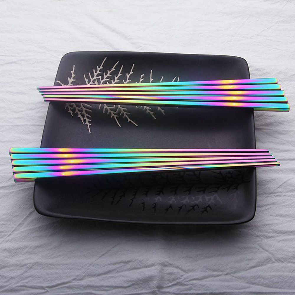 Stainless Steel Rainbow Chopsticks (1 Pair) Stainless Steel Rainbow Chopsticks (1 Pair)