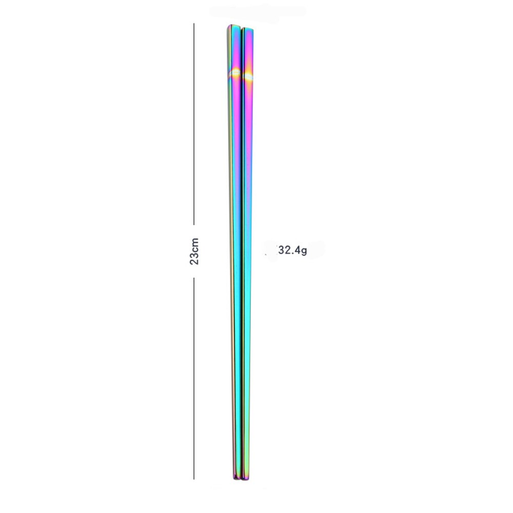 Stainless Steel Rainbow Chopsticks (1 Pair) Stainless Steel Rainbow Chopsticks (1 Pair)