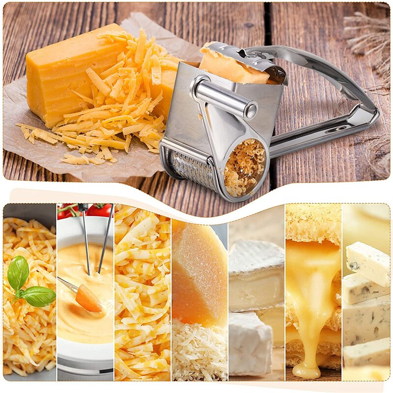 Stainless Steel Rotating Cheese Grater