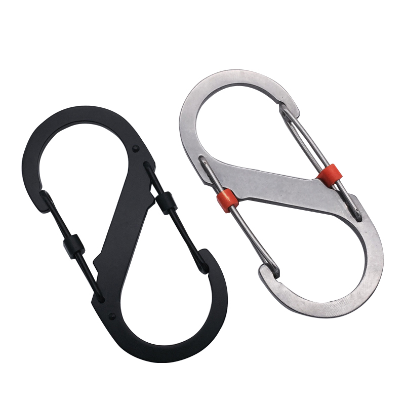 Stainless Steel S Carabiner for Camping (2 pcs) Stainless Steel S Carabiner for Camping (2 pcs)