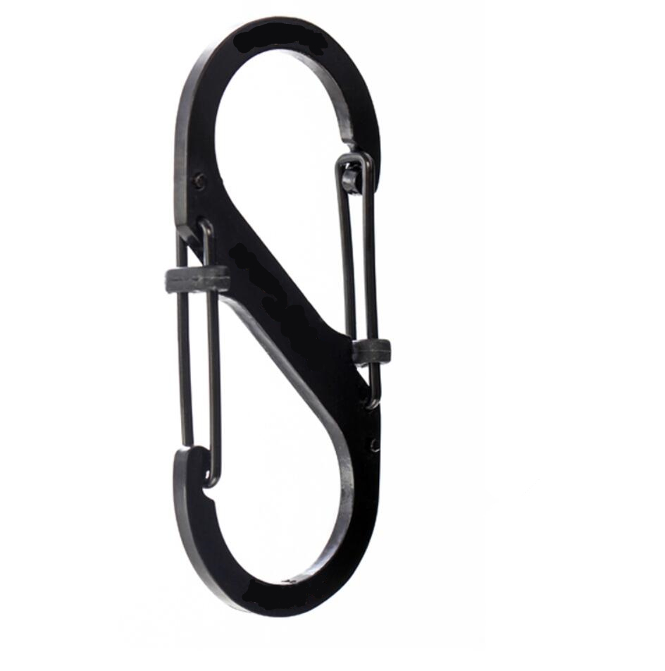 Stainless Steel S Carabiner for Camping (2 pcs)
