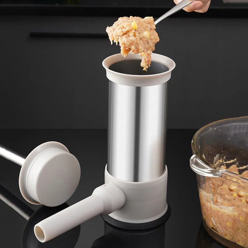 Stainless Steel Sausage Meat Stuffer Horizontal Sausage Maker Homemade Kitchen Meat Sausage Maker Tool Sausage Filler