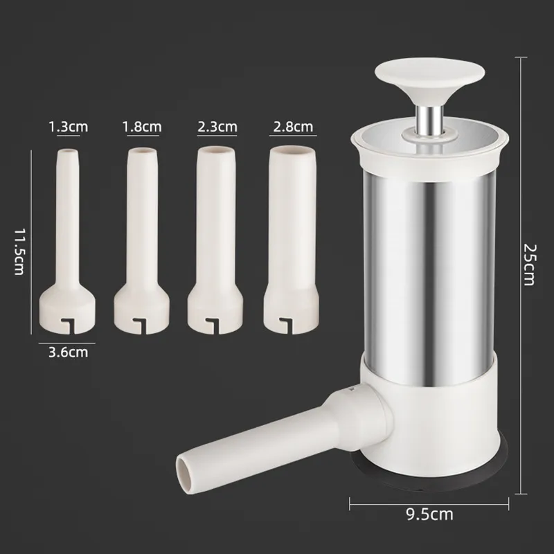 Stainless Steel Sausage Meat Stuffer Horizontal Sausage Maker Homemade Kitchen Meat Sausage Maker Tool Sausage Filler