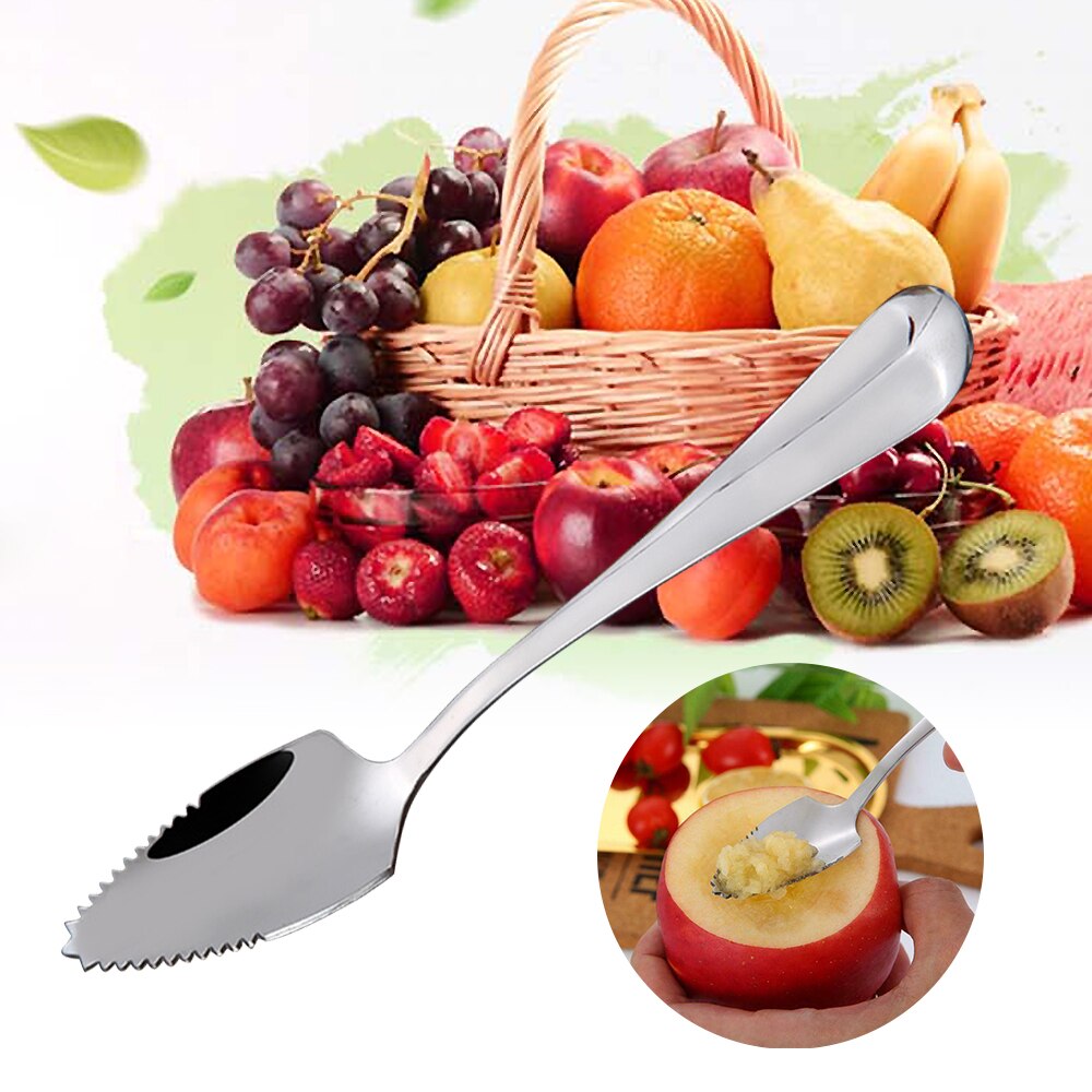 Stainless Steel Sawtooth Serrated Spoon