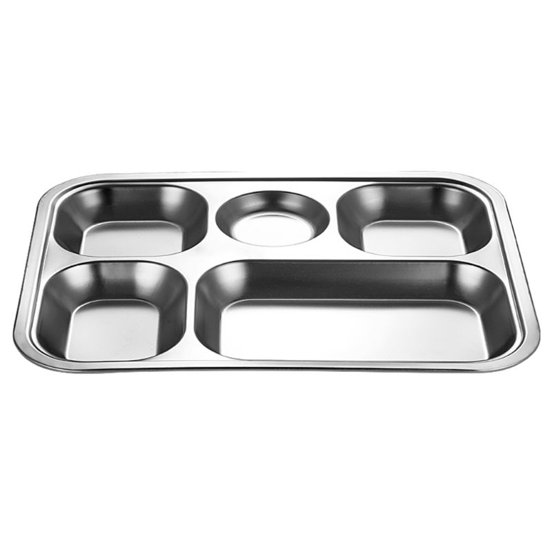 Stainless Steel Sectioned Dinner Plate