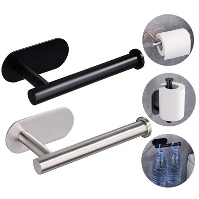 Stainless Steel Self Adhesive Toilet Roll Holder