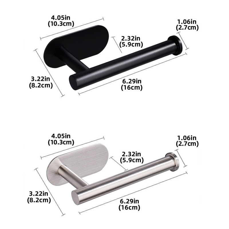 Stainless Steel Self Adhesive Toilet Roll Holder