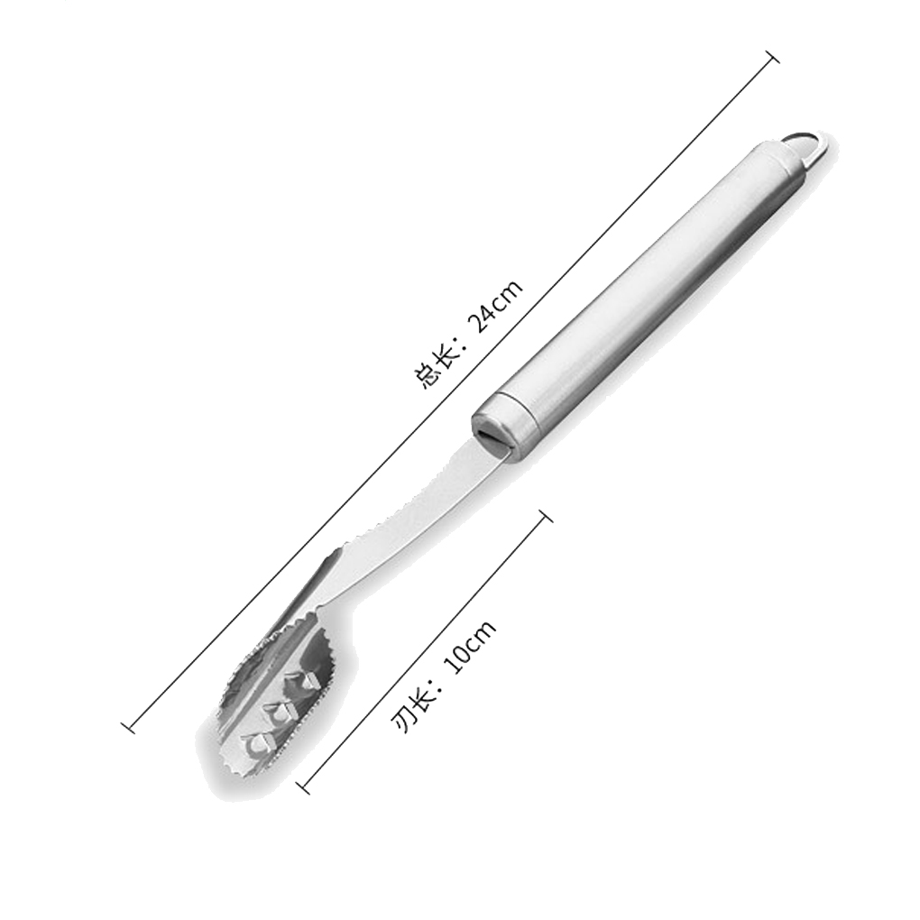 Stainless Steel Serrated Pepper Corer Tool