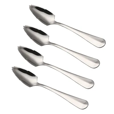 Stainless Steel Serrated Spoons (4pcs)