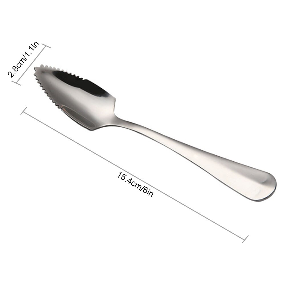 Stainless Steel Serrated Spoons (4pcs)