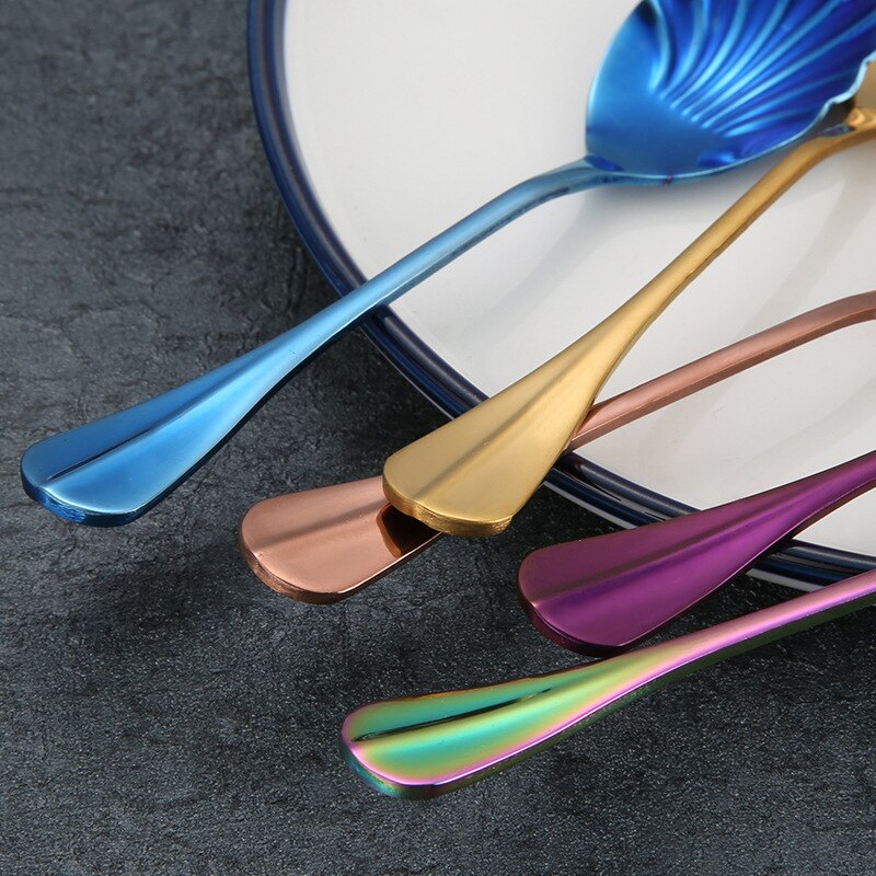 Stainless Steel Shell Shaped Spoon