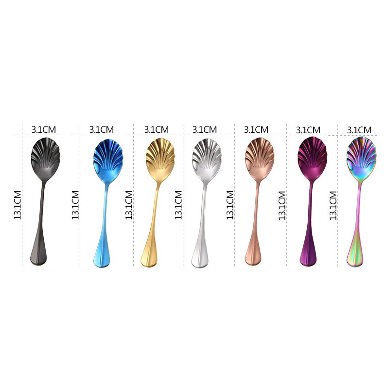 Stainless Steel Shell Shaped Spoon