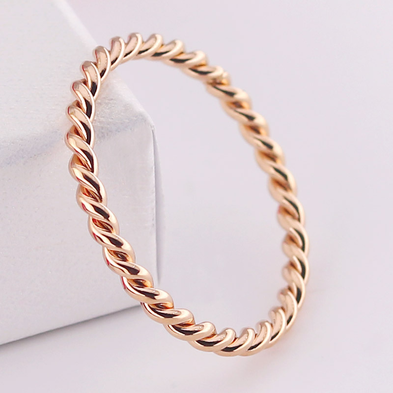 Stainless Steel Simple Twist Rope Ring Band Stainless Steel Simple Twist Rope Ring Band