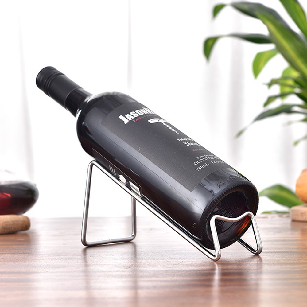 Stainless Steel Single Bottle Wine Rack Stainless Steel Single Bottle Wine Rack
