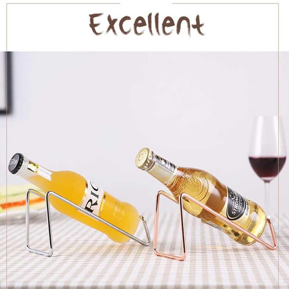 Stainless Steel Single Bottle Wine Rack