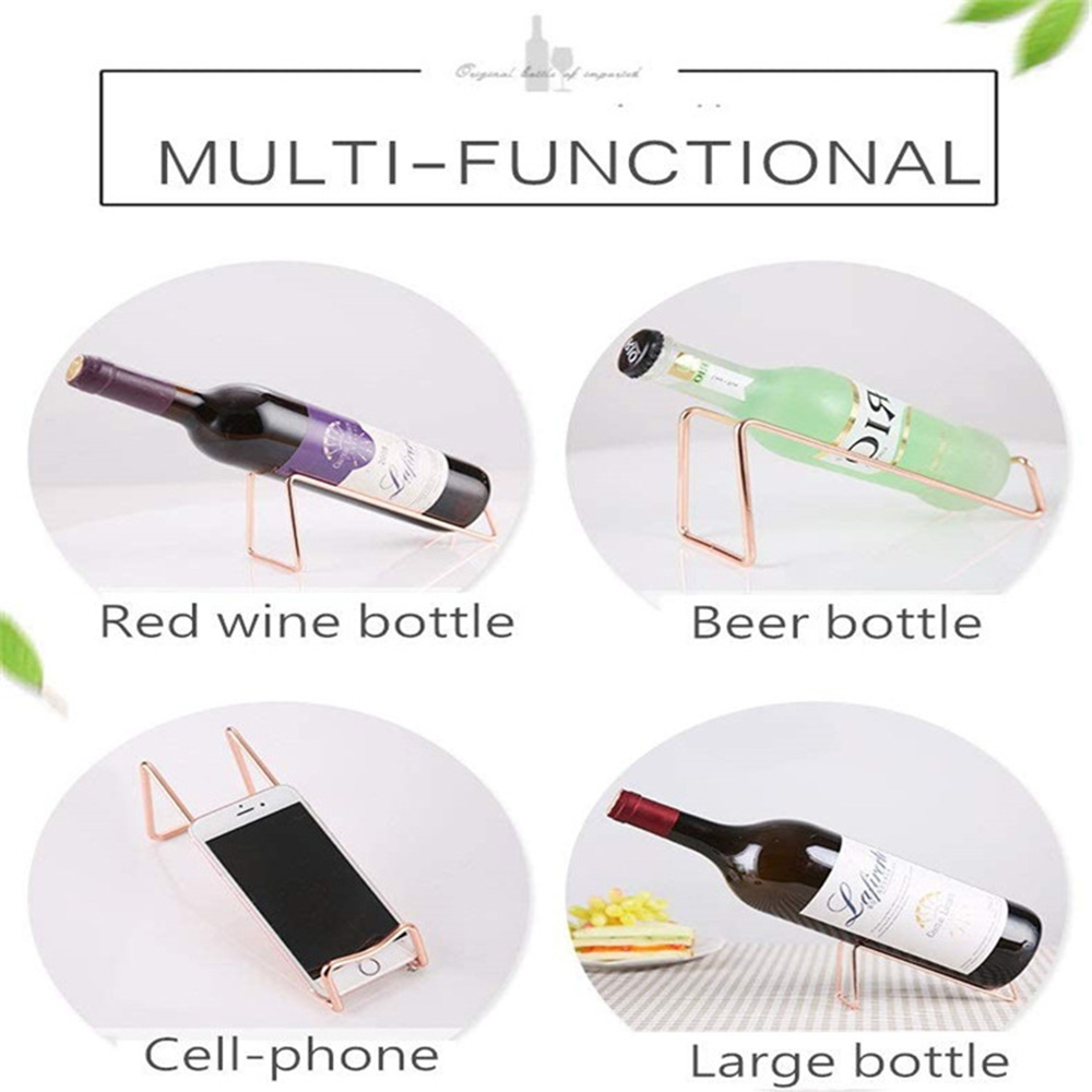 Stainless Steel Single Bottle Wine Rack
