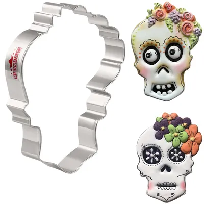 Stainless Steel Skull Cookie Cutter Stainless Steel Skull Cookie Cutter