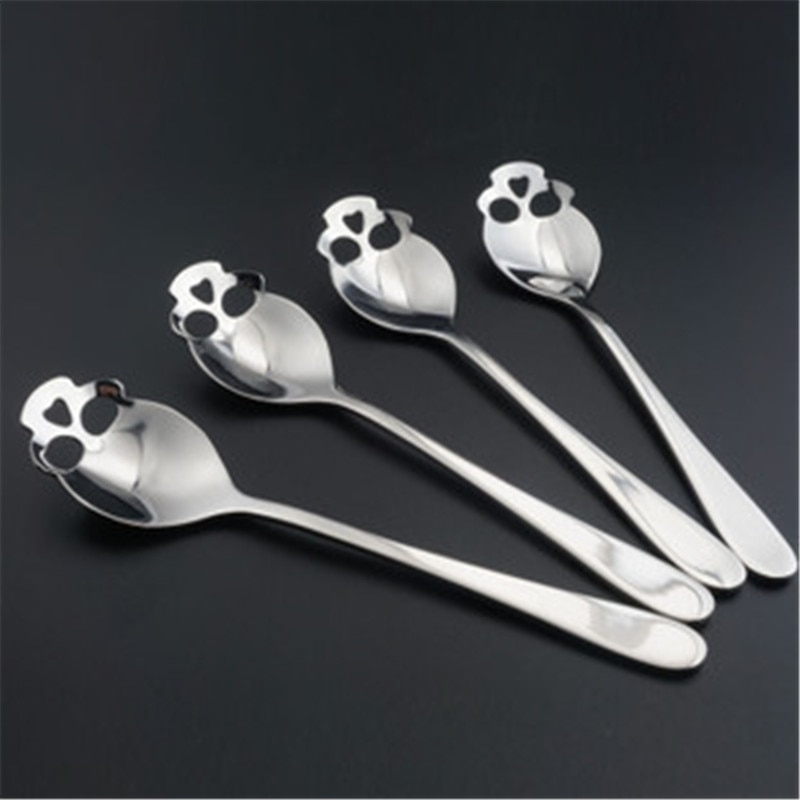 Stainless Steel Skull Spoon Gothic Tableware Stainless Steel Skull Spoon Gothic Tableware