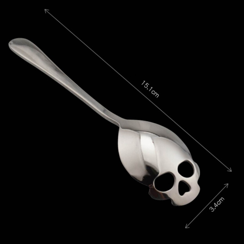 Stainless Steel Skull Spoon Gothic Tableware Stainless Steel Skull Spoon Gothic Tableware