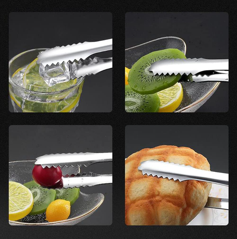 Stainless Steel Small Serving Tongs (5Pcs)