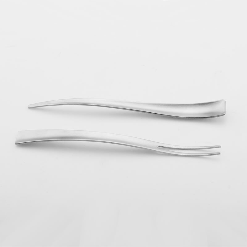 Stainless Steel Snail Tongs with Fork Stainless Steel Snail Tongs with Fork