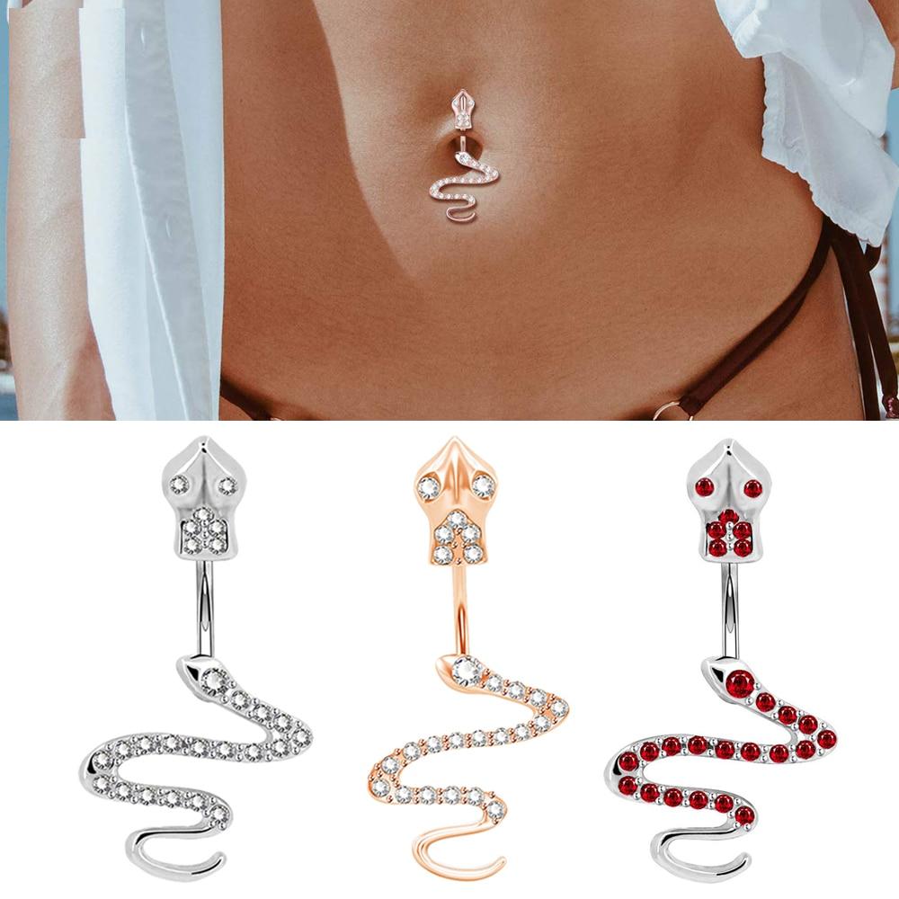 Stainless Steel Snake Belly Ring