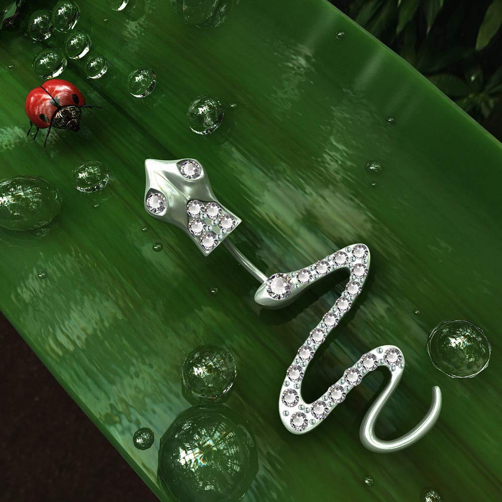 Stainless Steel Snake Belly Ring Stainless Steel Snake Belly Ring