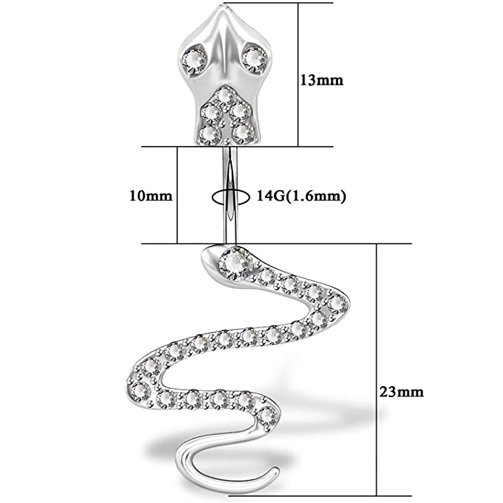 Stainless Steel Snake Belly Ring Stainless Steel Snake Belly Ring