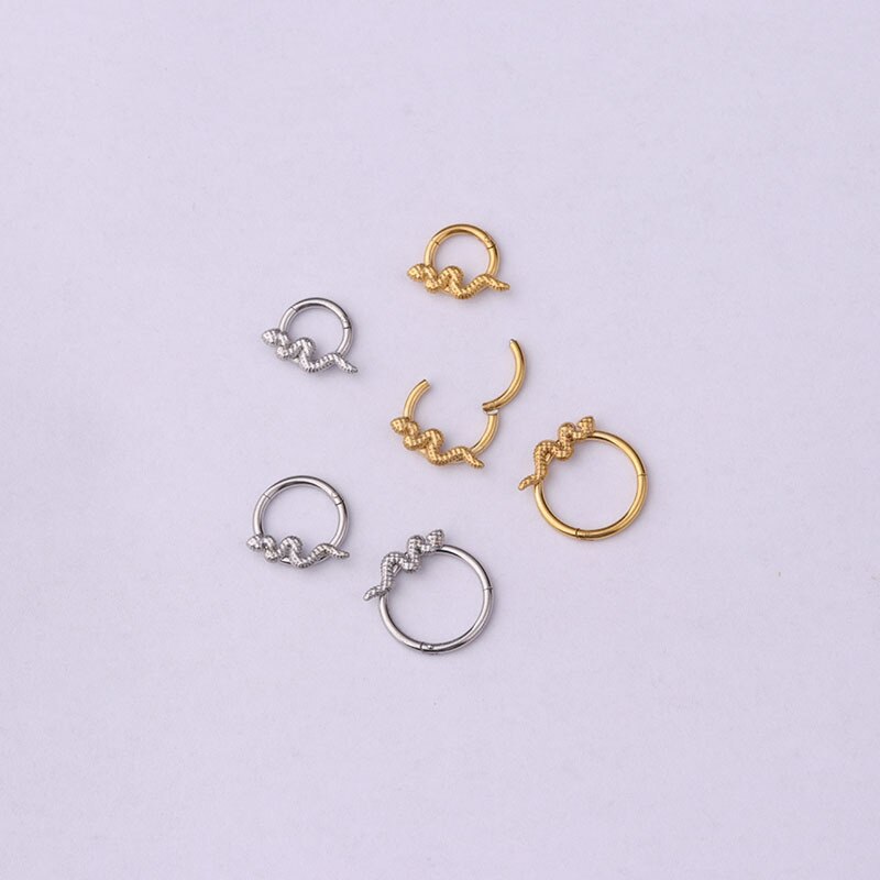 Stainless Steel Snake Septum Ring