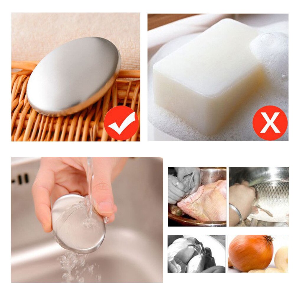 Stainless Steel Soap Bar Odor Remover Stainless Steel Soap Bar Odor Remover