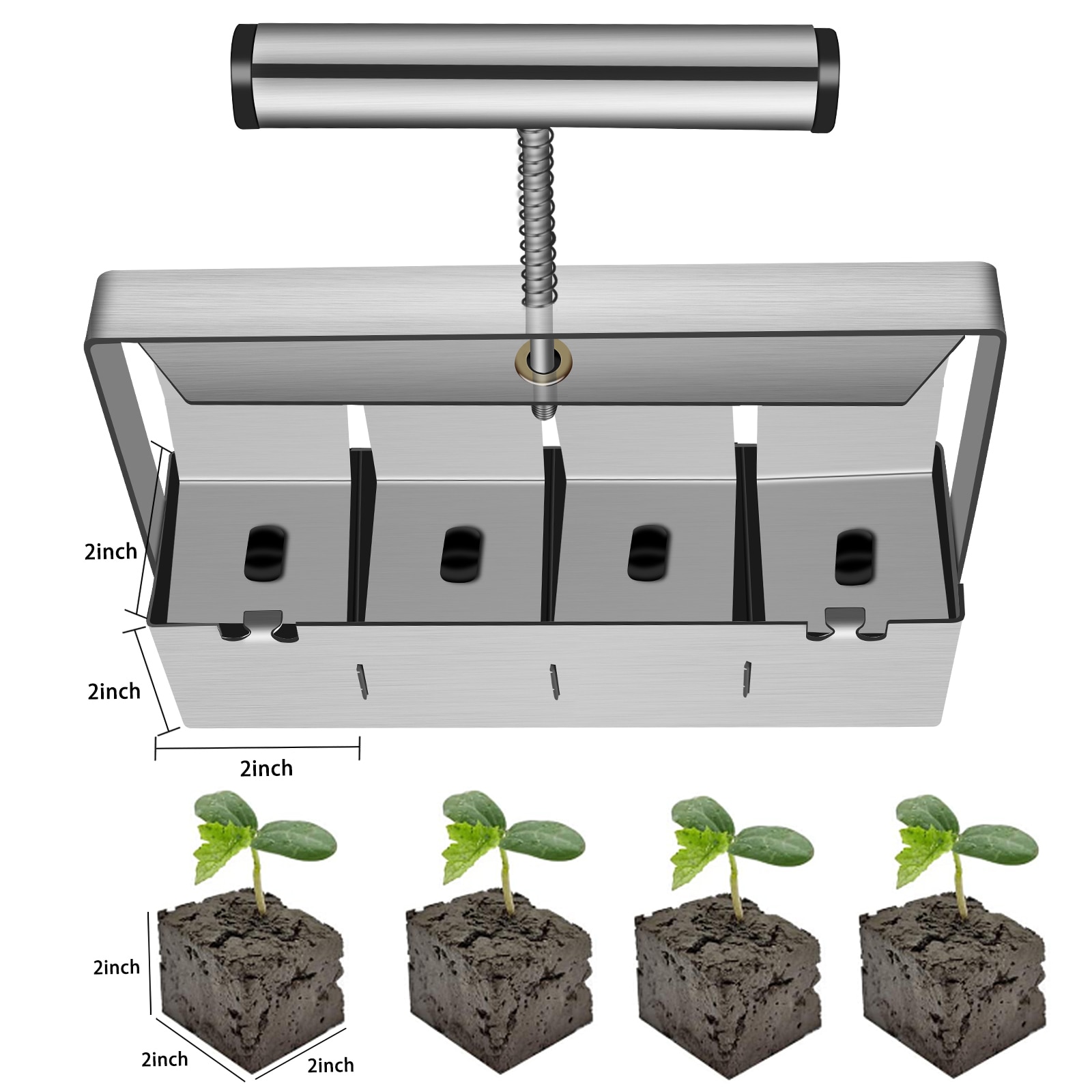 Stainless Steel Soil Block Maker