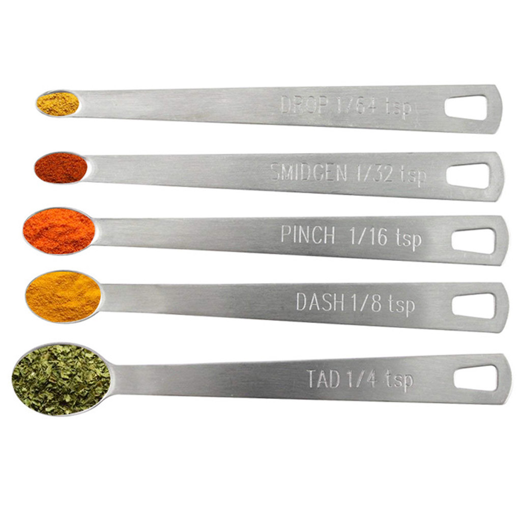 Stainless Steel Spice Measuring Spoons Set (5 pcs) Stainless Steel Spice Measuring Spoons Set (5 pcs)
