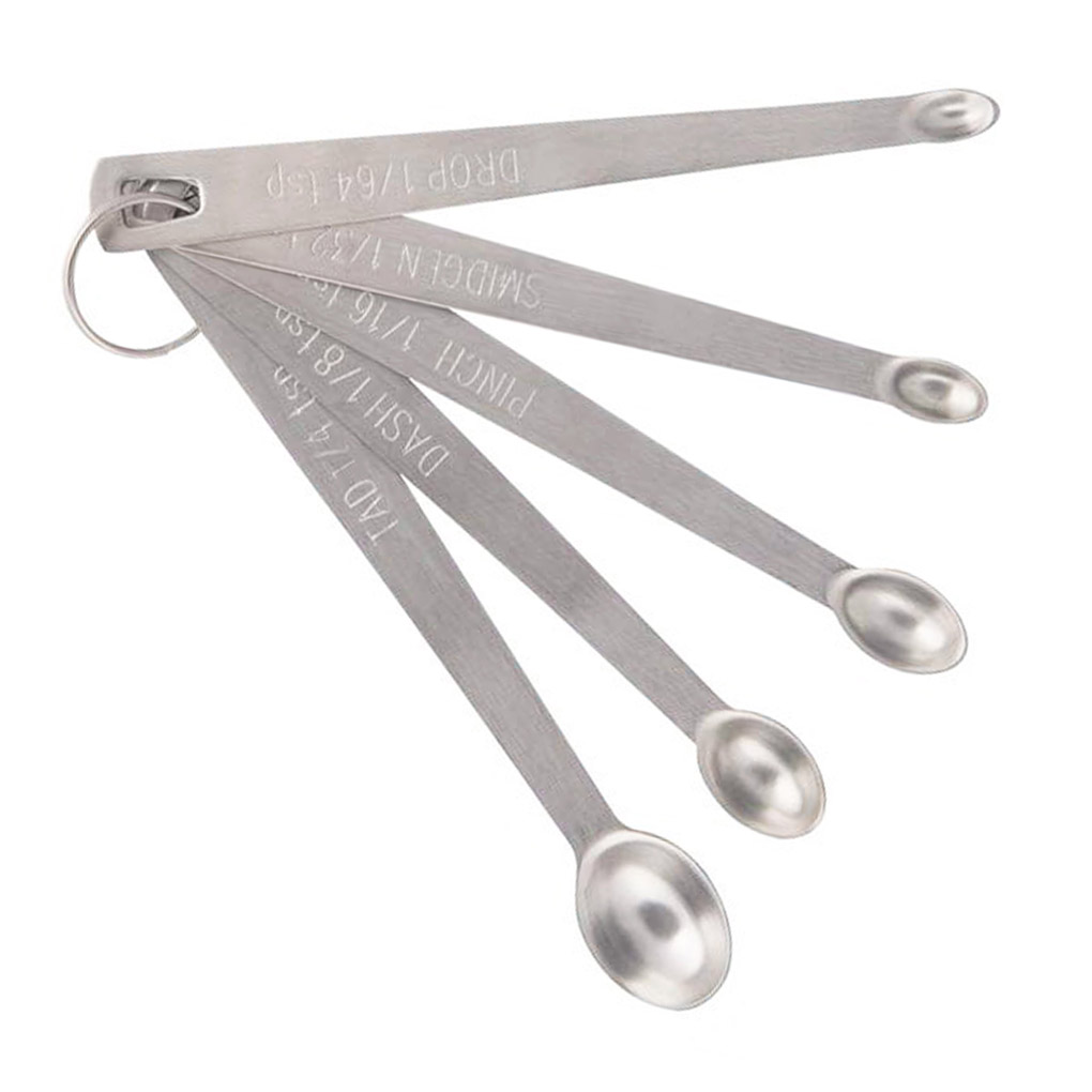 Stainless Steel Spice Measuring Spoons Set (5 pcs) Stainless Steel Spice Measuring Spoons Set (5 pcs)
