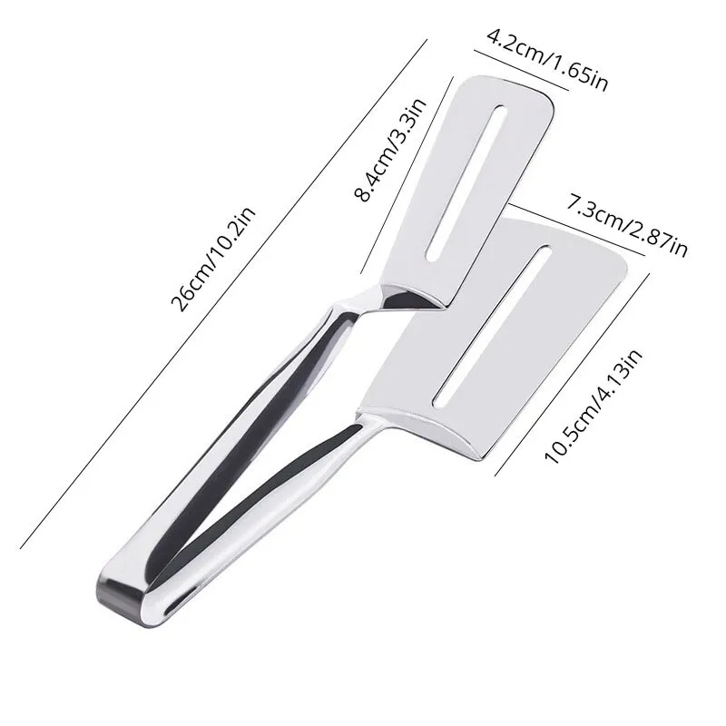 Stainless Steel Steak Clip Pancake Fried Fish Roast Meat Clip Barbecue Pliers Bread Clip
