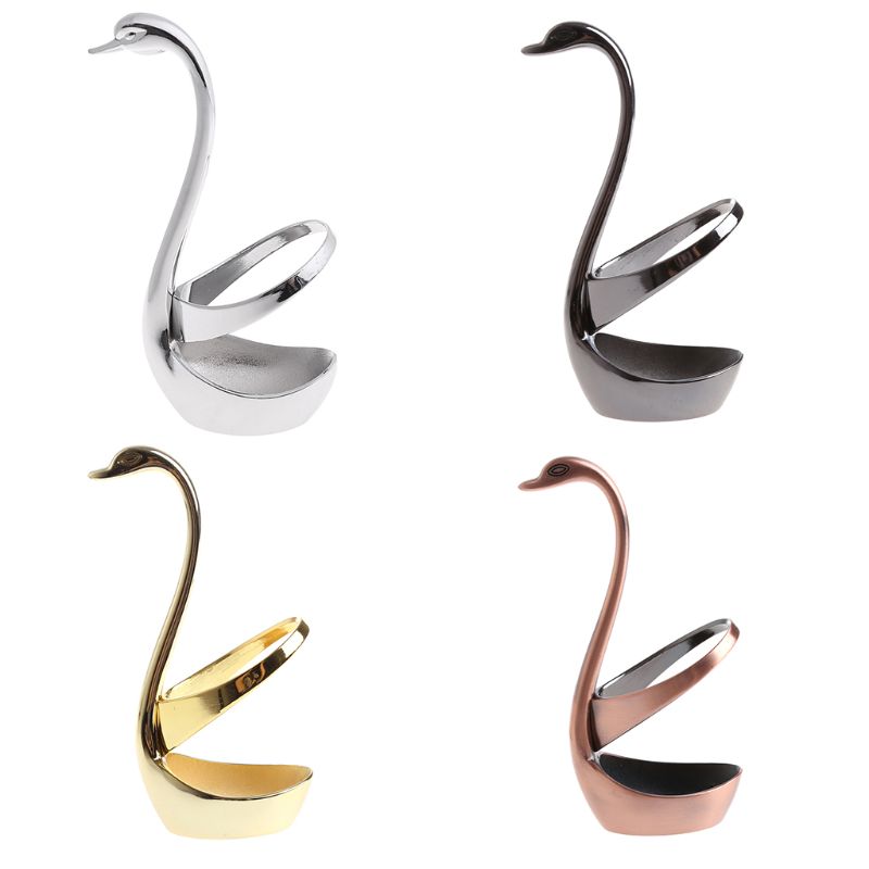 Stainless Steel Swan Spoon Holder Stainless Steel Swan Spoon Holder
