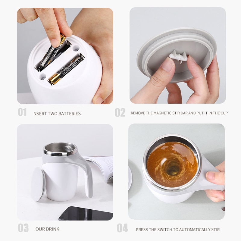 Stainless Steel Thermal Magnetic Stirring Mug