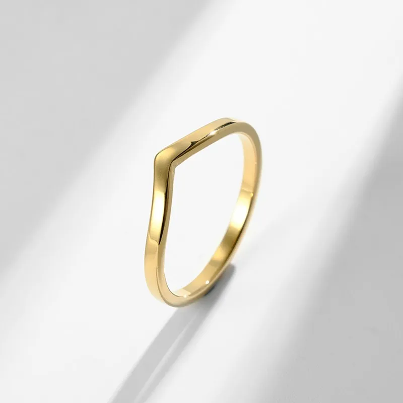 Stainless Steel Thin V Shaped Ring Stainless Steel Thin V Shaped Ring