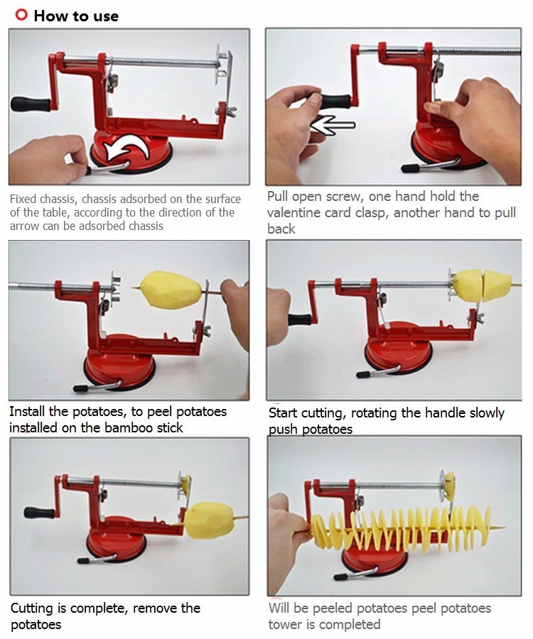 Stainless Steel Tornado Potato Cutter Stainless Steel Tornado Potato Cutter