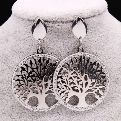 Stainless Steel Tree of Life Earrings Stainless Steel Tree of Life Earrings