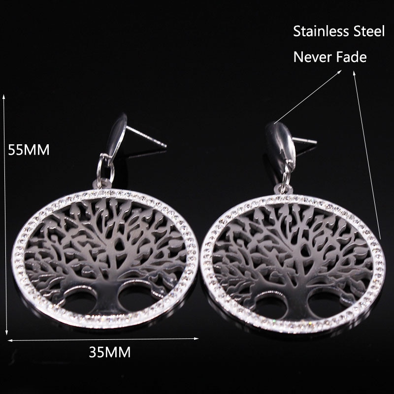 Stainless Steel Tree of Life Earrings Stainless Steel Tree of Life Earrings