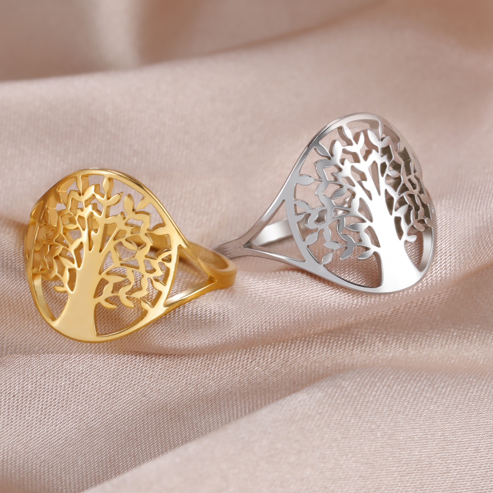 Stainless Steel Tree of Life Ring Stainless Steel Tree of Life Ring