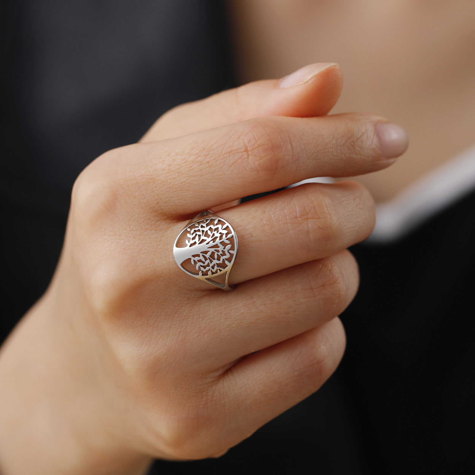 Stainless Steel Tree of Life Ring Stainless Steel Tree of Life Ring