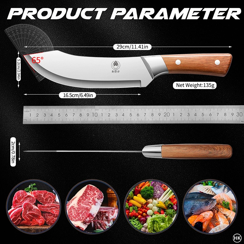 Stainless Steel Ultra Sharp Bending Fracture Knife, Suitable for Precise Cutting, Trimming, and Peeling by Professional