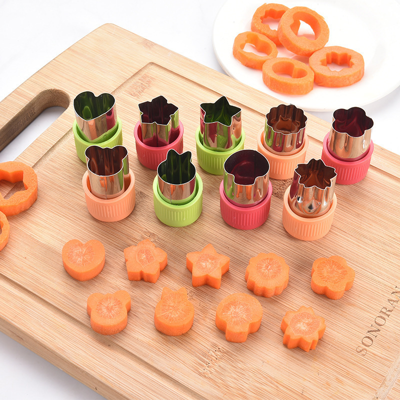 Stainless Steel Vegetable Shape Cutter Set (3 pcs)