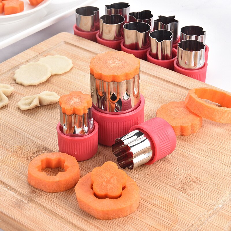 Stainless Steel Veggie Shape Cutters (12 pcs) Stainless Steel Veggie Shape Cutters (12 pcs)