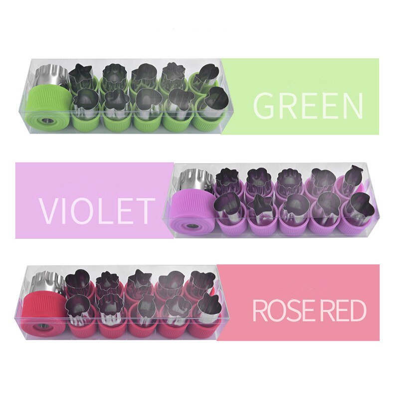 Stainless Steel Veggie Shape Cutters (12 pcs) Stainless Steel Veggie Shape Cutters (12 pcs)