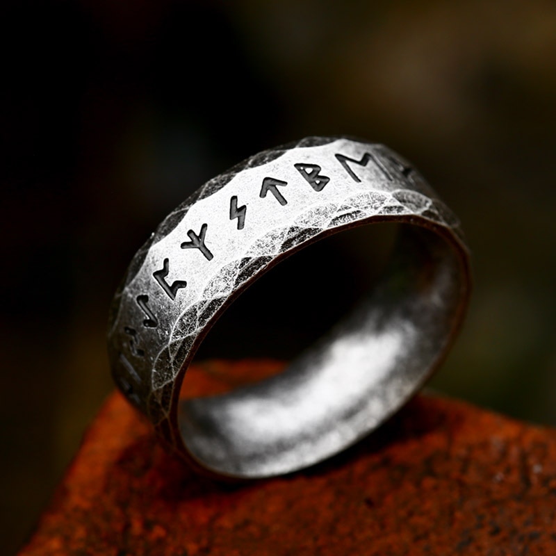 Stainless Steel Viking Wedding Ring