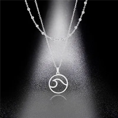 Stainless Steel Wave Necklace Stainless Steel Wave Necklace
