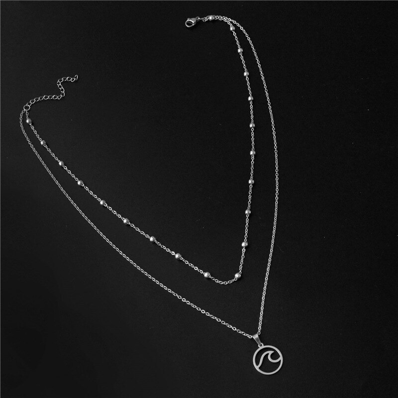 Stainless Steel Wave Necklace Stainless Steel Wave Necklace